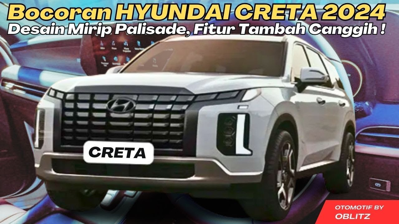 HYUNDAI CRETA 2024 BOCOR ‼ Generasi Baru CRETA 2024 Mirip Palisade ...