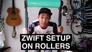 HOW I ZWIFT USING DUMB ROLLERS (Non-Interactive system)