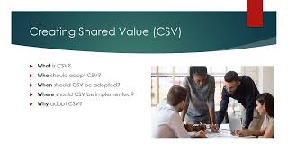 The Case for Creating Shared Value (CSV)