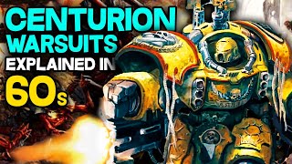 CENTURION WAR SUITS explained in 60 SECONDS - Warhammer 40k Lore