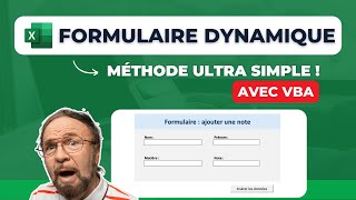 Comment créer un Formulaire dans Excel ? Méthode simple avec VBA