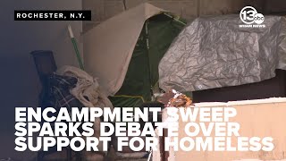 Rochester homeless camp sweep sparks debate over housing and support options