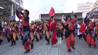 YOSAKOIぶち楽市民祭2013（みずほ銀行前銀座西会場）　総踊り　ぶち笑え！