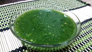 น้ำจิ้มข้าวหมกไก่ Green sauce for chicken Biryani