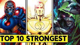 Top 10 Strongest Characters in The DC Universe!