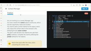 How to create programs inside Contact Manager App using Java Script Language on Solo Learn