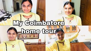 எங்க அபார்ட்மெண்ட் வீடு சுத்திபாக்கலாம்  வாஙக My Coimbatore home tamil || 3 BHK with balcony tamil