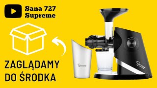 Wyciskarka Pozioma Sana 727 Supreme. Najnowszy model Omega Sana. Sprawdź co jest w zestawie