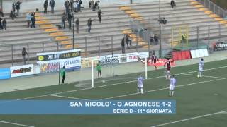 San Nicolò - O. Agnonese 1-2