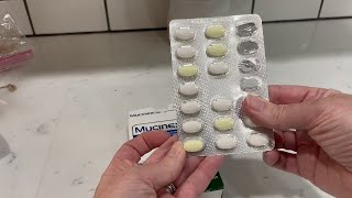 An inside look at the size of the pills for this Mucinex DM
