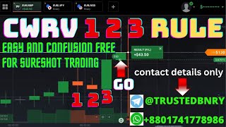 CWRV 1-2-3 confusion free rule for placing a sureshot trade easily_TRUSTED BINARY