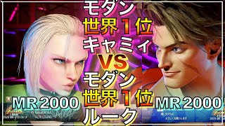 世界1位 モダン 同士対決 キャミィ（iEgis） VS  ルーク（ずんだ）　CAMMY VS LUKE（DDT）　スト6　MODERN　マスター　LEGEND　レジェンド　KEY　キーディス