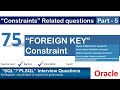 Oracle PL SQL interview question | Oracle FOREIGN KEY Constraint | Oracle Constraints