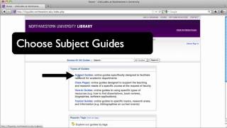 Finding Databases from Library Guides