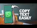 How To Copy Text From WhatsApp 2025 (iPhone & Android)