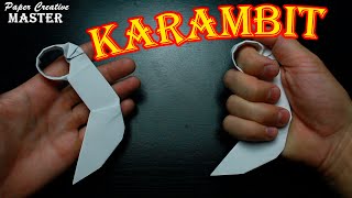 How to make karambit from paper. Origami karambit