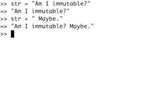 Ruby Strings - As Immutable