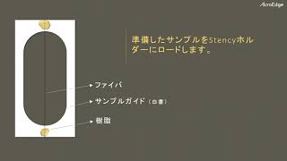 カーボンファイバーの繊維一本だけを測定する