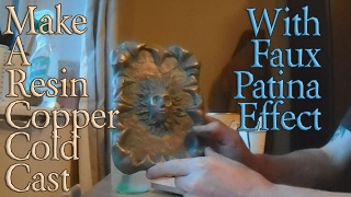 Make A Resin Copper Cold Cast With Faux Patina Effect