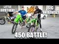 LITTLE BROTHER COMES TO FLORIDA AND CALLS ME OUT TO A DIRT BIKE BATTLE ! | BRAAP VLOGS