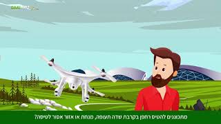 סרטון הסברה - תקנות להפעלת רחפן