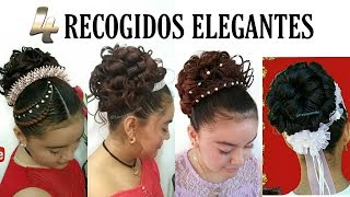 PEINADOS ELEGANTE RECOGIDO ALTO FÁCIL|COMUNIÓN GRADUACIÓN BODAS NOVIAS XV 15 AÑERAS|TRENZAS NMBA