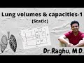 Lung volumes and capacities -1 | Static lung volumes & capacities | Spirogram