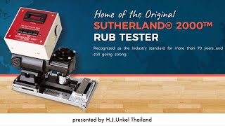 SUTHERLAND® 2000™ Rub Tester