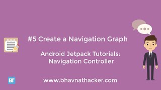 #5 Create navigation graph : Android Studio Tutorial : Navigation Controller | Navigation component