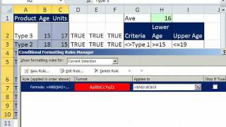 Excel Magic Trick 868 Conditional Format Row Not & Between Criteria: Excel Conditional Formatting