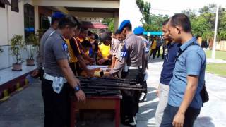 VIDEO: Suasana Pemeriksaan Senjata Api di Polres Luwu Utara