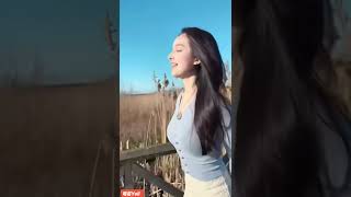 新疆美女，西域玫瑰，人間仙境新疆阿勒泰地區！Beautiful confident Xinjiang Kazakh girl, paradise on earth Altay region!