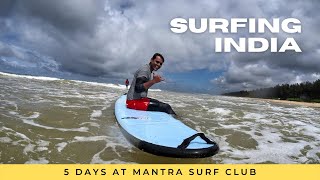 5 days of surfing at Mantra Surf Club (Vlog) | Mulki, India