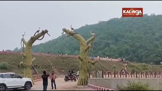 Hindol's Sapua Project Dam a major local tourist attraction, attracts crowds during Picnic season