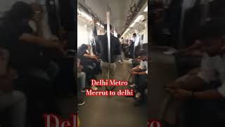 Delhi Metro train || Meerut to delhi from train|| #viral #trendingshorts #trending #livestream