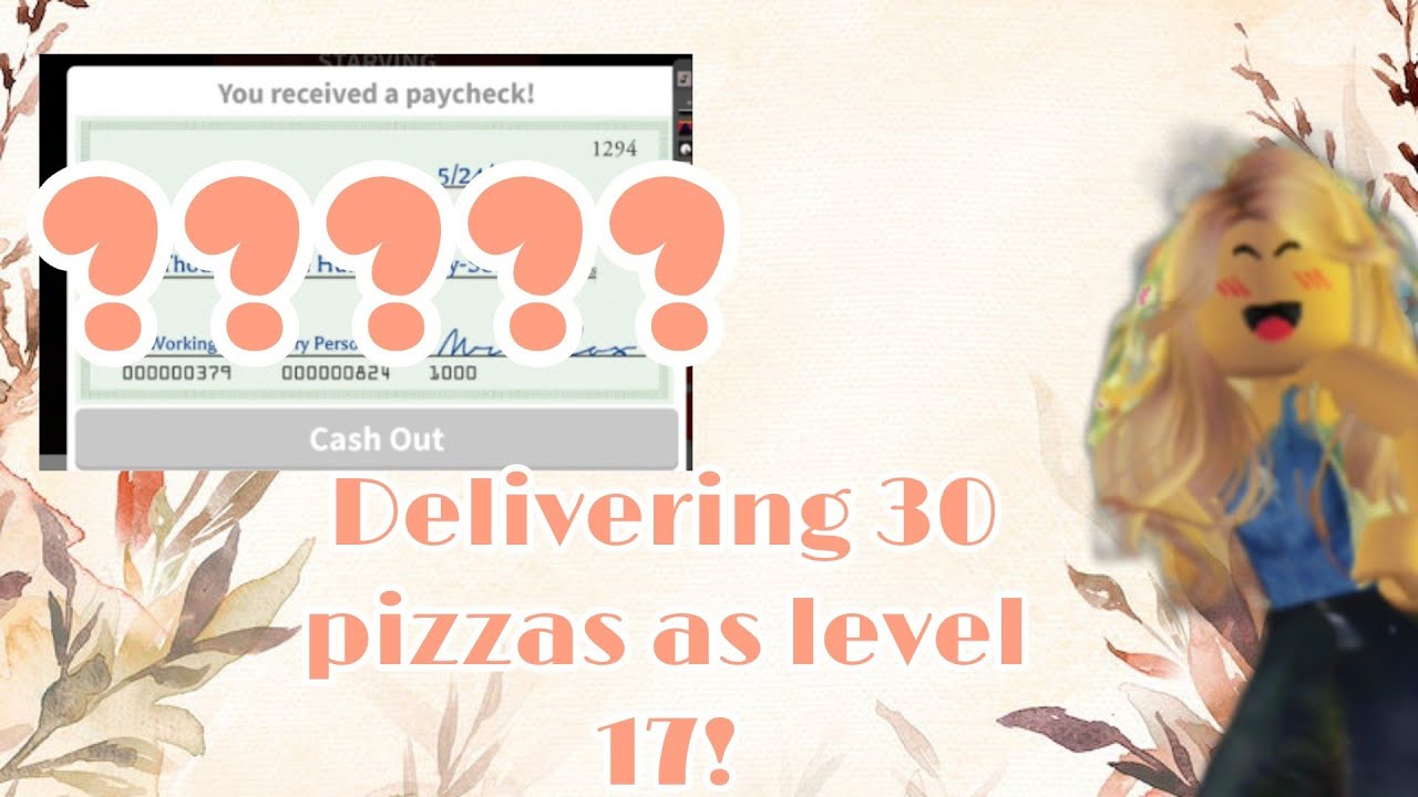 Delivering 30 Pizzas In Bloxburg As Level 17!! || Miss Unlucky - YouTube