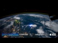 spiritually soaring over earth space station view of earth w powerful orchestral music