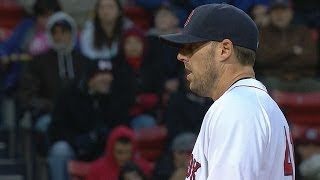 TB@BOS: Lackey throws eight innings of two-run ball