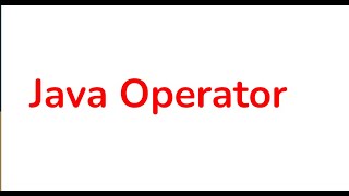 Java Operator (Part 2)