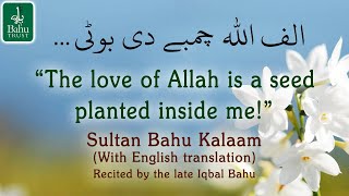 الف الله چمبے دی بوٹی The love of Allah perfumes my inner self- Sultan Bahu Kalaam beautiful