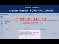 Part 30 - Template Driven Form Validation | Angular 14 Series | Angular Form Validation