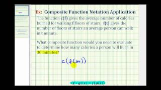 Ex:  Intro Composite Function Notation Application Problem