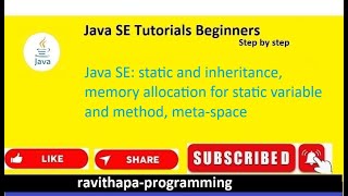 Java SE: Inheritance and meta space for static variable