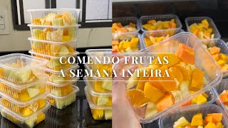 MARMITA DE FRUTAS PRA SEMANA | Uma maneira de espantar a preguiça e comer a semana toda