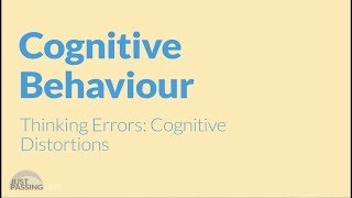 CBT What Are Cognitive Distortions?