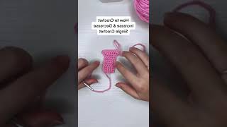 How to Increase and Decrease Single Crochet Left Handed