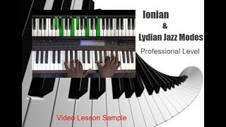 Ionian & Lydian Jazz Modes Piano Tutorial
