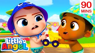 Sharing is Caring (Beach Truck Version) | 1 Hour + Nursery Rhymes for kids - Little Angel