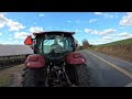 hauling manure