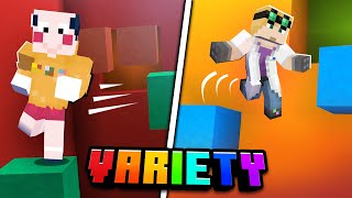 We bring in Minecraft pros to complete parkour - Variety